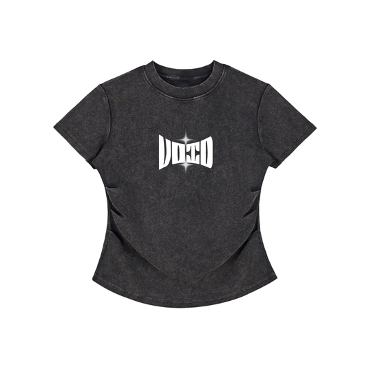 VOID Vintage Washed Bodycon Cotton T-Shirt