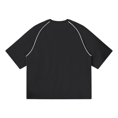 VOID Contrast Piping Panel Raglan T-Shirt