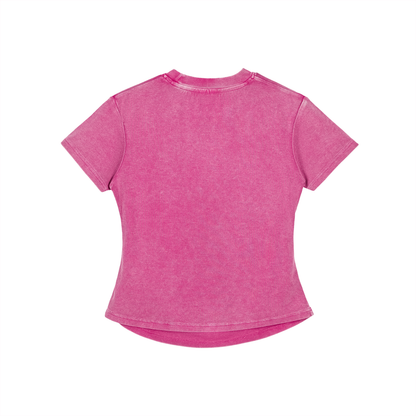 VOID Vintage Washed Bodycon Cotton T-Shirt
