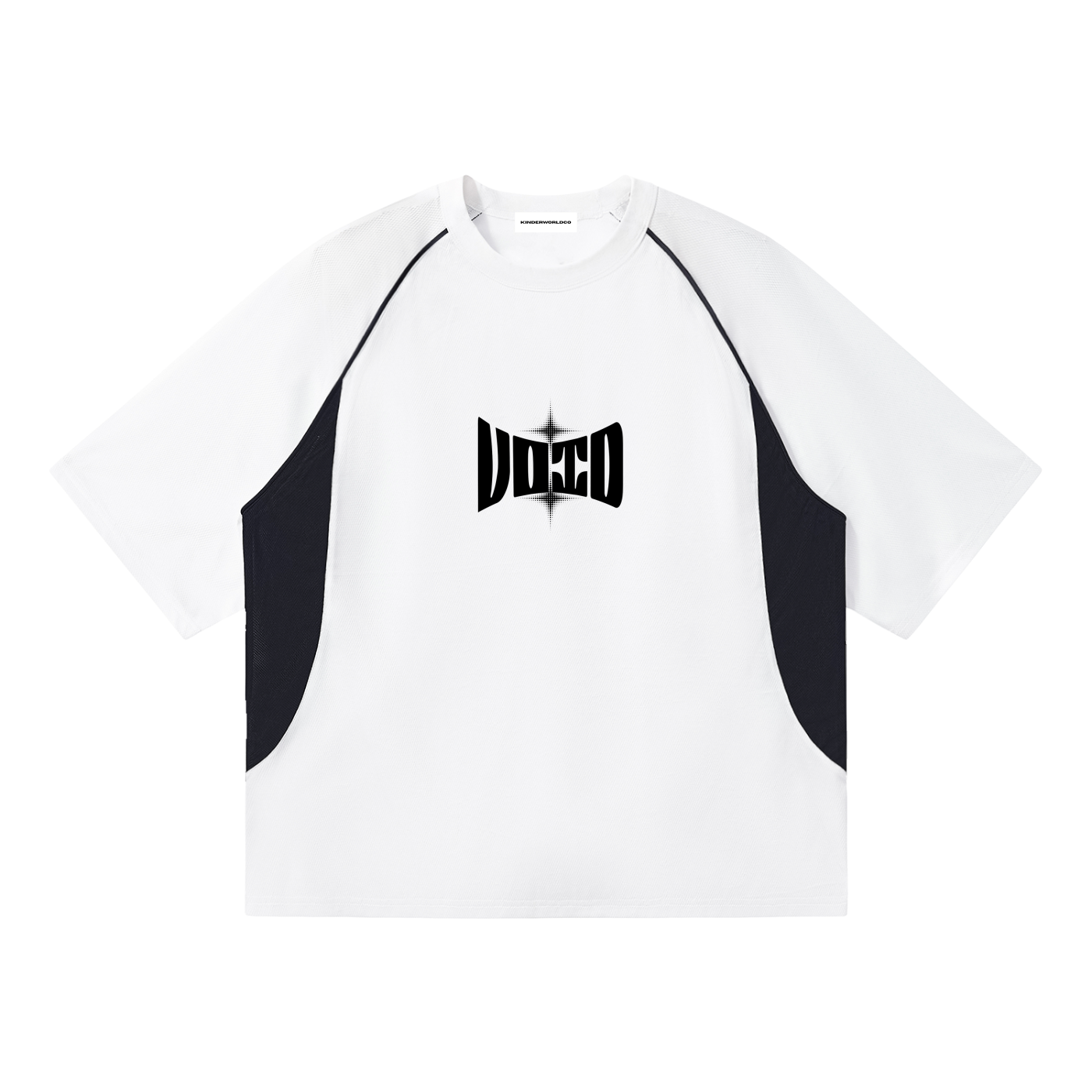 VOID Contrast Piping Panel Raglan T-Shirt