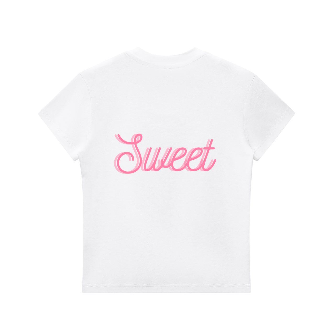 SWEET Women's Essential Bodycon Crewneck T-Shirt