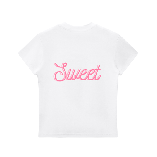 SWEET Women's Essential Bodycon Crewneck T-Shirt