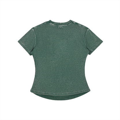 VOID Vintage Washed Bodycon Cotton T-Shirt