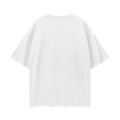 INTERSTELLAR - QUANTUM Green Streetwear Loose Drop Shoulder T-Shirt