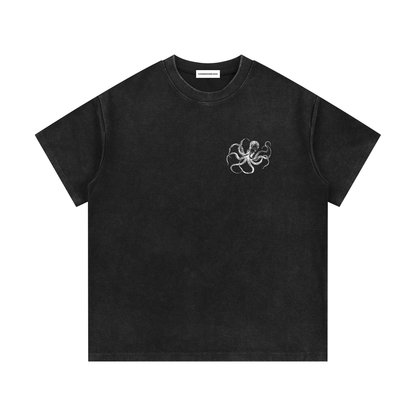 Mineral Wash Waffle Knit T-Shirt