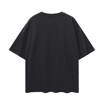 INTERSTELLAR - QUANTUM Pink Streetwear Loose Drop Shoulder T-Shirt