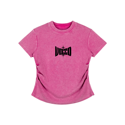 VOID Vintage Washed Bodycon Cotton T-Shirt