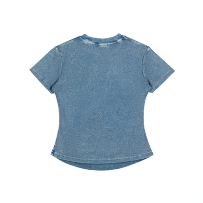 VOID Vintage Washed Bodycon Cotton T-Shirt