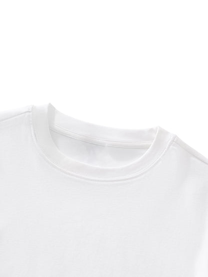 SWEET Women's Essential Bodycon Crewneck T-Shirt